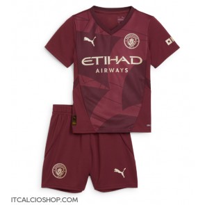 Manchester City Terza Maglia Bambino 2024-25 Manica Corta (+ Pantaloni corti)